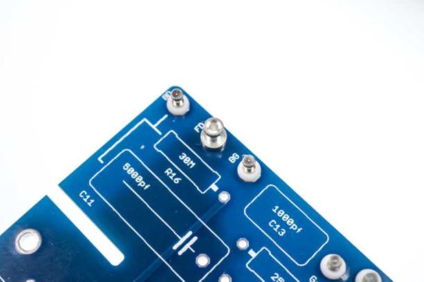Front Diaphragm turret being pressed into the PCB pad from above.